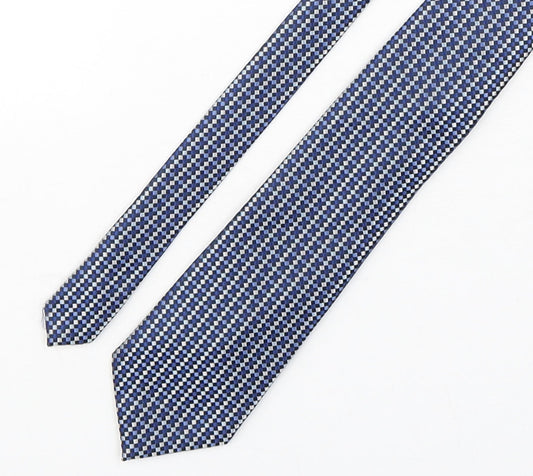 Marks and Spencer Mens Multicoloured Plaids & Checks Polyester Pointed Tie One Size