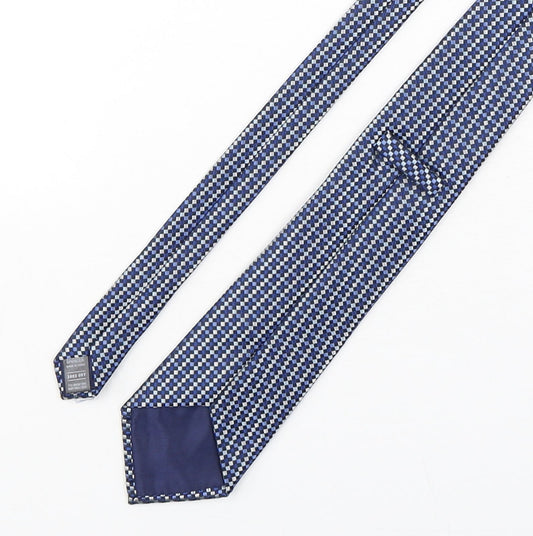 Marks and Spencer Mens Multicoloured Plaids & Checks Polyester Pointed Tie One Size