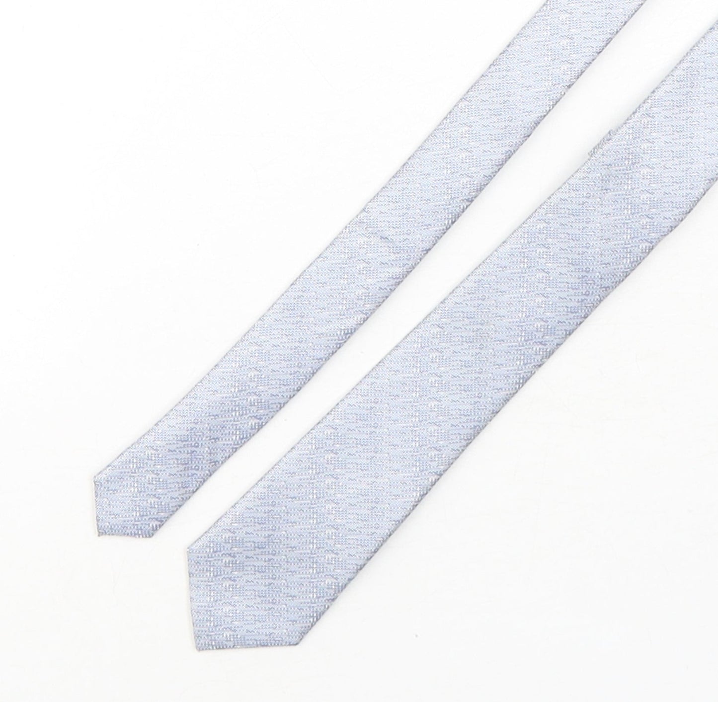 Jacamo Mens Blue Geometric Polyester Pointed Tie One Size