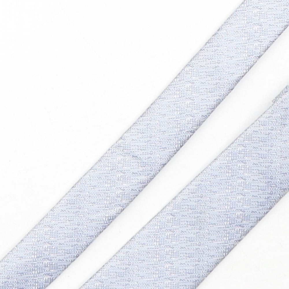 Jacamo Mens Blue Geometric Polyester Pointed Tie One Size