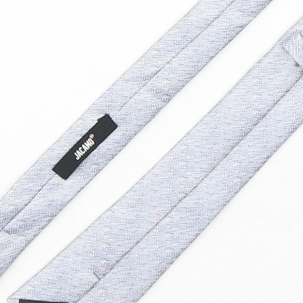 Jacamo Mens Blue Geometric Polyester Pointed Tie One Size