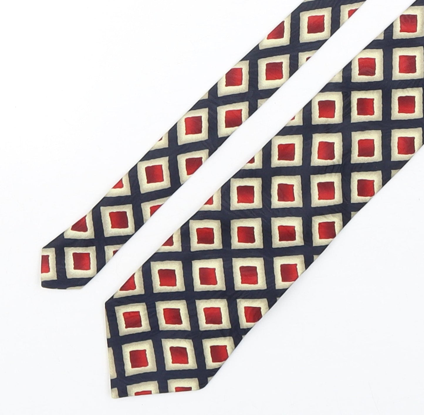 Marks and Spencer Mens Multicoloured Geometric Polyester Pointed Tie One Size