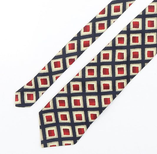 Marks and Spencer Mens Multicoloured Geometric Polyester Pointed Tie One Size