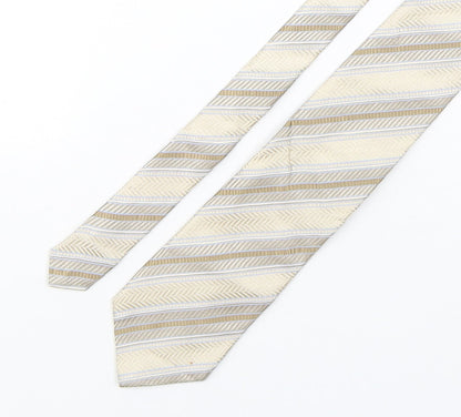 Mens Collezione Multicoloured Striped  Pointed Tie