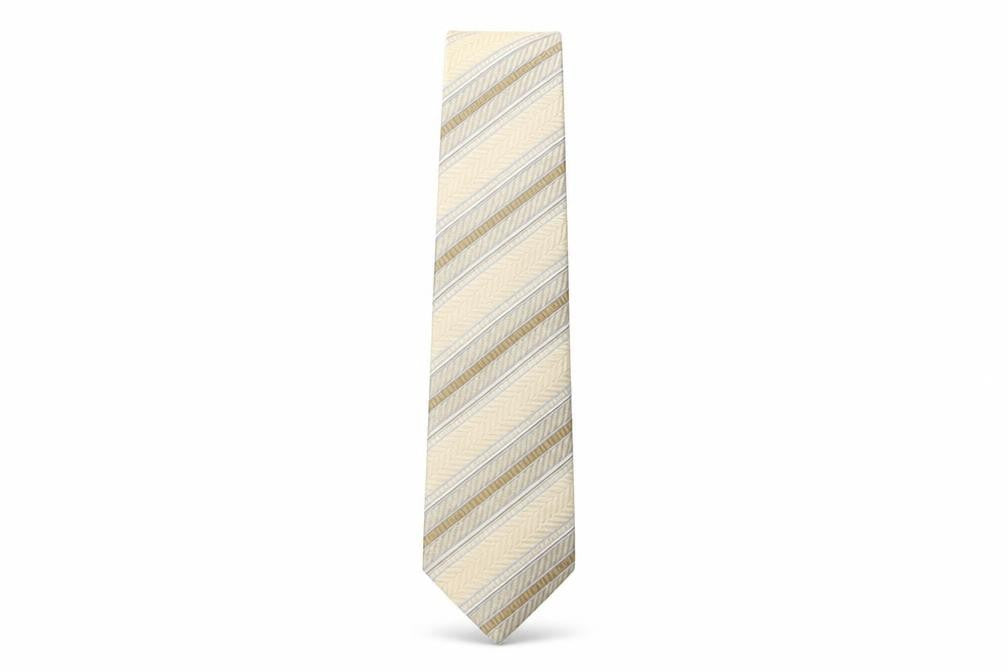 Mens Collezione Multicoloured Striped  Pointed Tie