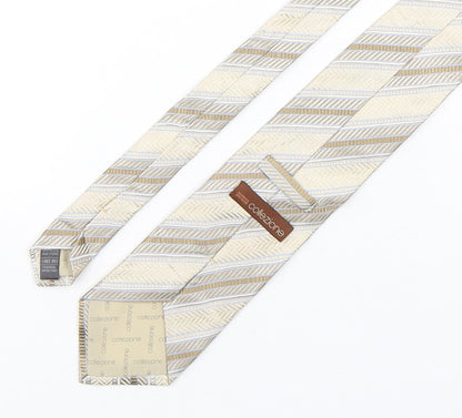 Mens Collezione Multicoloured Striped  Pointed Tie