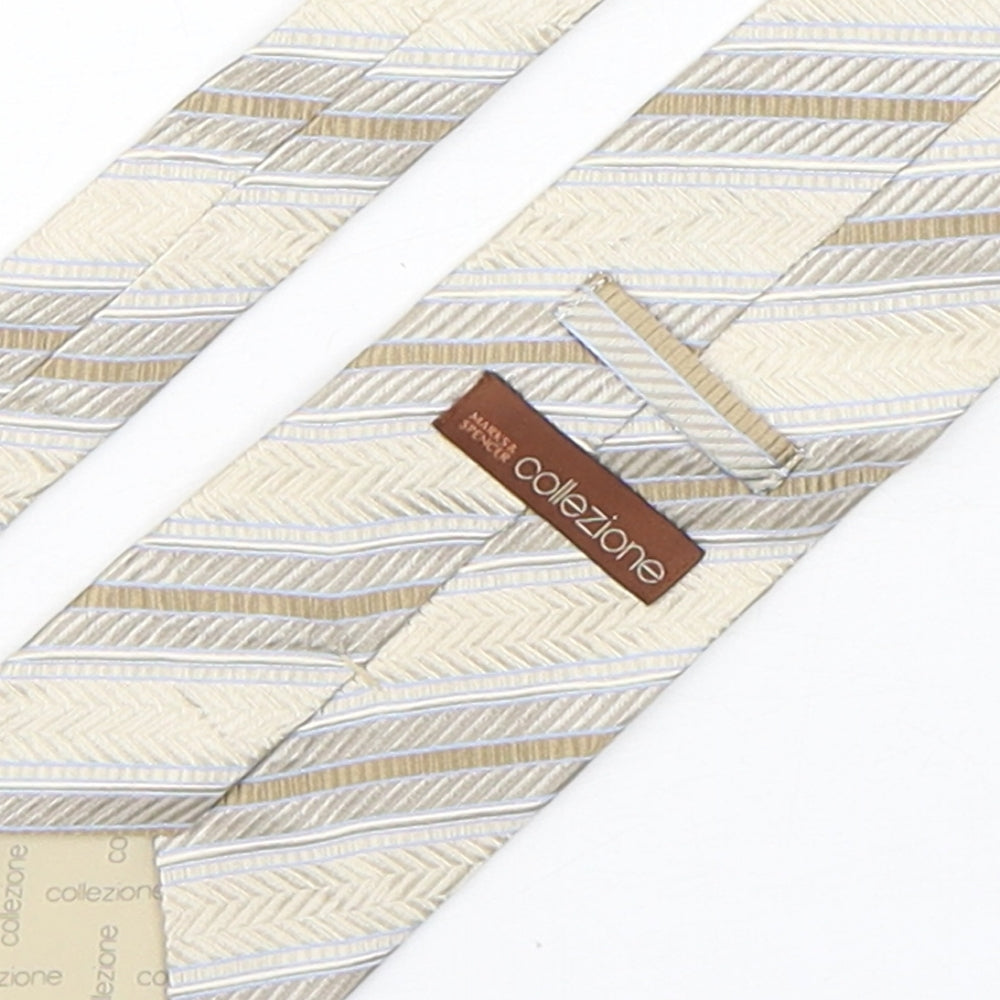 Mens Collezione Multicoloured Striped  Pointed Tie