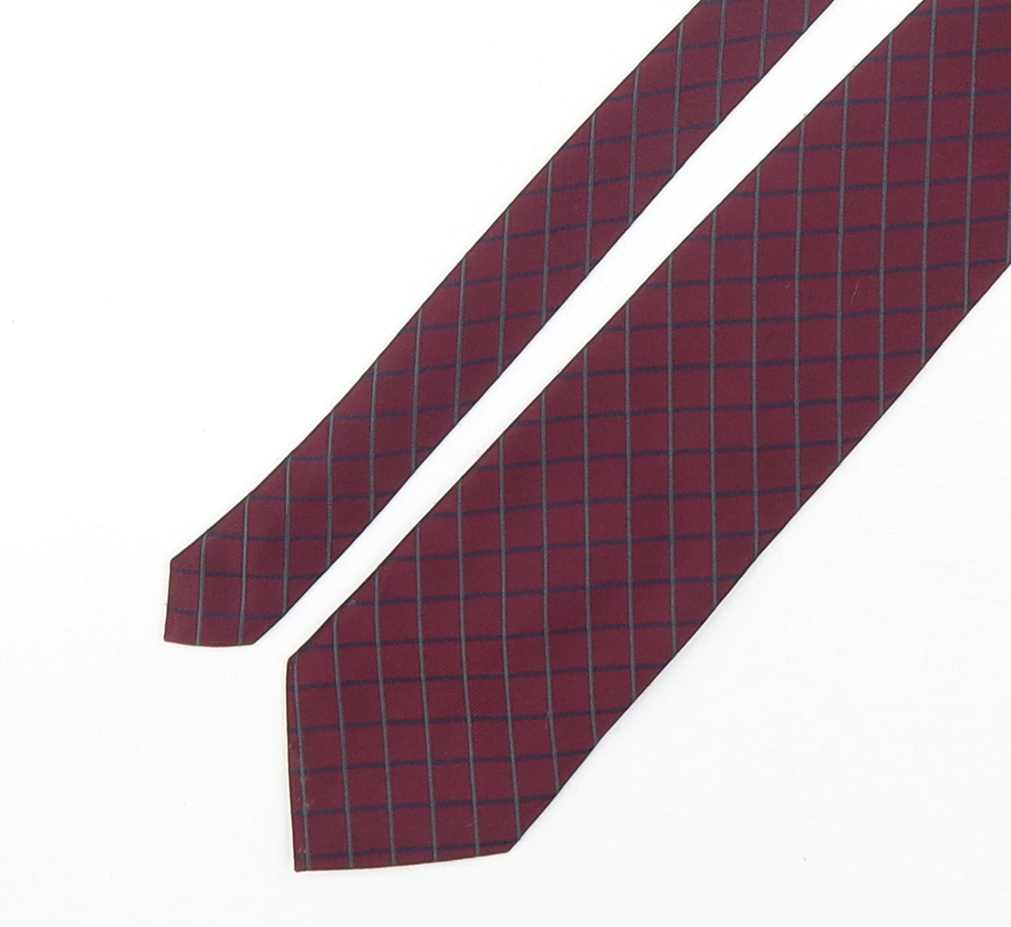 Mens Debenhams Purple Plaids & Checks  Pointed Tie