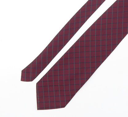 Mens Debenhams Purple Plaids & Checks  Pointed Tie