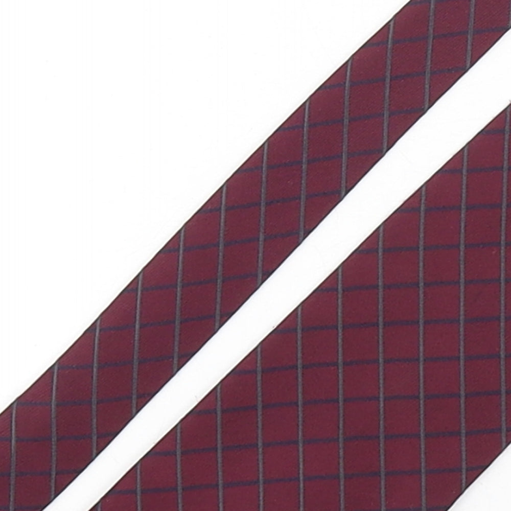 Mens Debenhams Purple Plaids & Checks  Pointed Tie