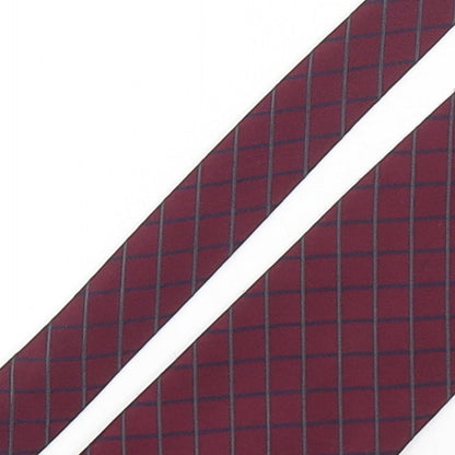 Mens Debenhams Purple Plaids & Checks  Pointed Tie
