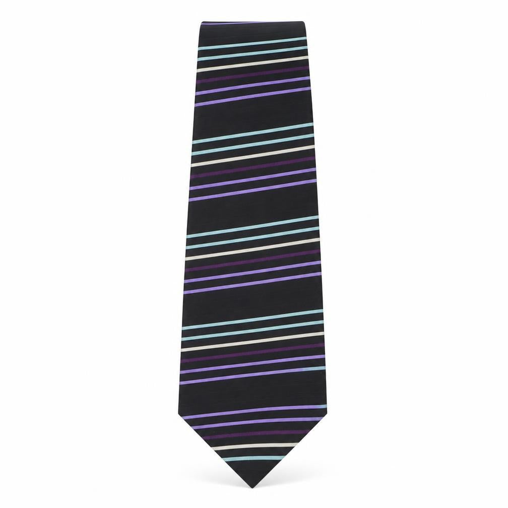 Mens Autograph Multicoloured Striped  Pointed Tie
