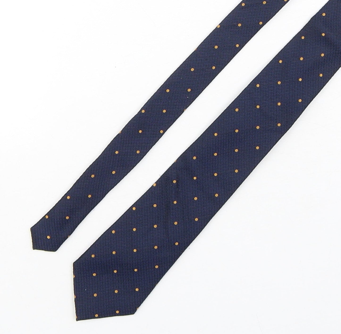 Hammond & CO Mens Blue Polka Dot Silk Pointed Tie One Size
