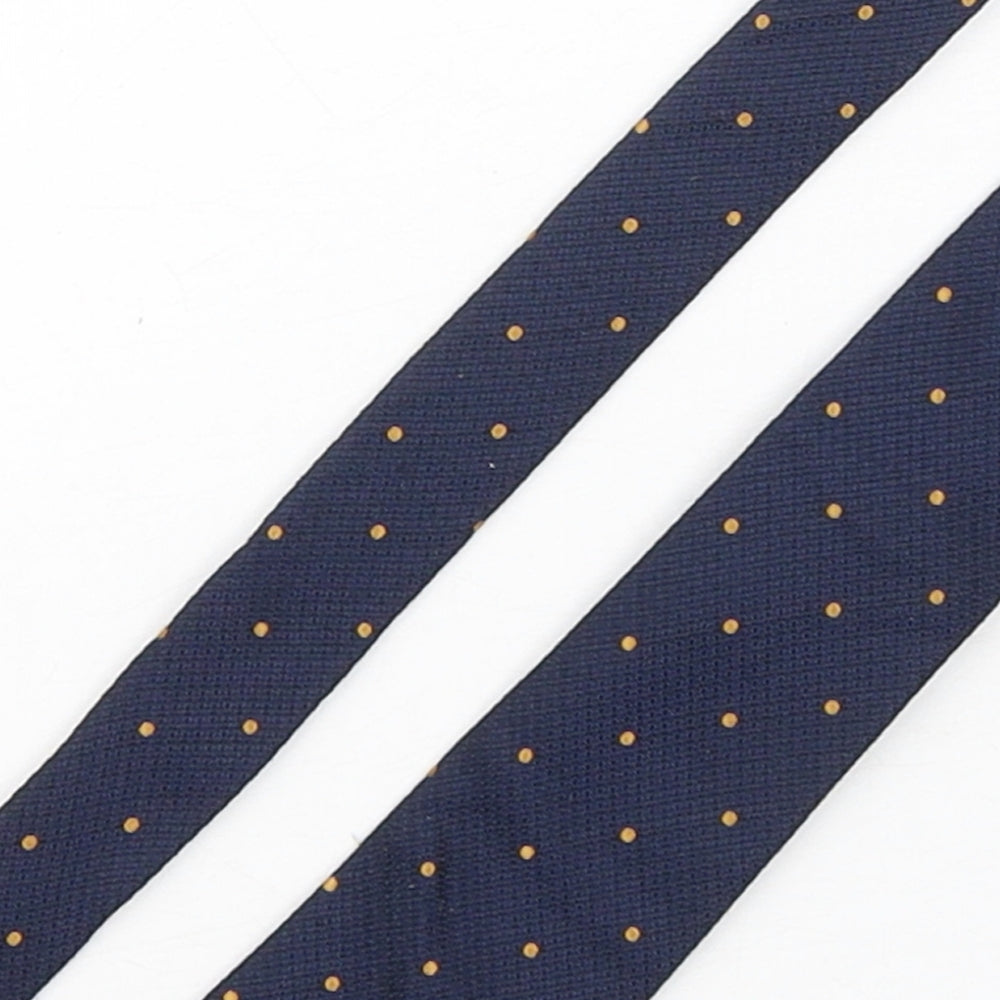 Hammond & CO Mens Blue Polka Dot Silk Pointed Tie One Size