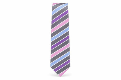 Mens Marks and Spencer Multicoloured Striped  Pointed Tie