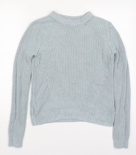 Womens UK Size M H&M Blue Pullover Jumper