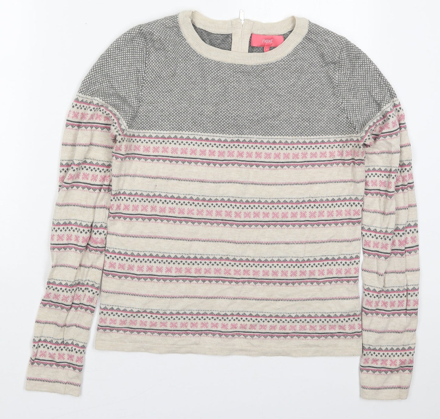 Womens UK Size 6 NEXT Beige Pullover Jumper