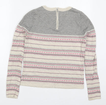 Womens UK Size 6 NEXT Beige Pullover Jumper