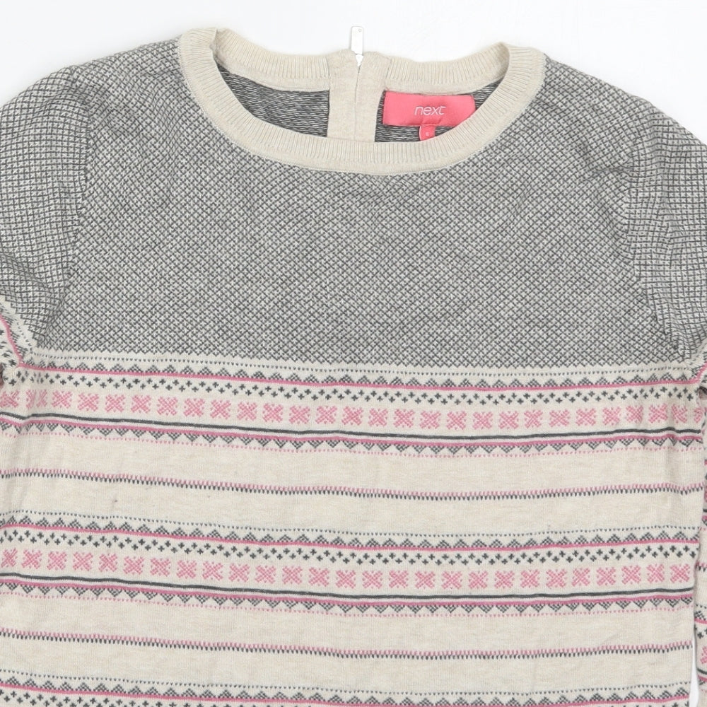 Womens UK Size 6 NEXT Beige Pullover Jumper