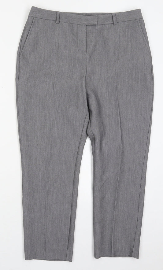 Womens UK Size 10 Papaya Regular Fit  Grey Trousers