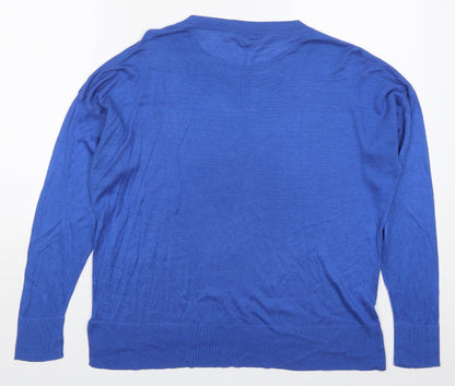 Womens UK Size 12 Dorothy Perkins Blue Pullover Jumper