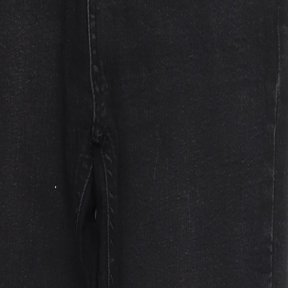 New Look Womens Black  Cotton Skinny Jeans Size 10 L27 in Regular Button