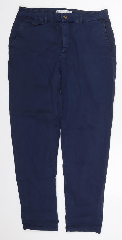 Womens UK Size 10 Zara Regular Fit  Blue Trousers