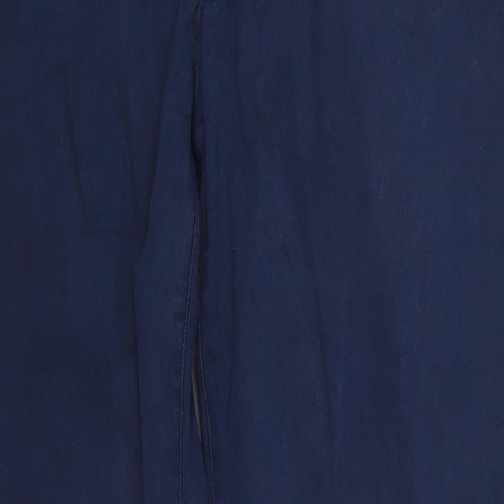 Womens UK Size 10 Zara Regular Fit  Blue Trousers
