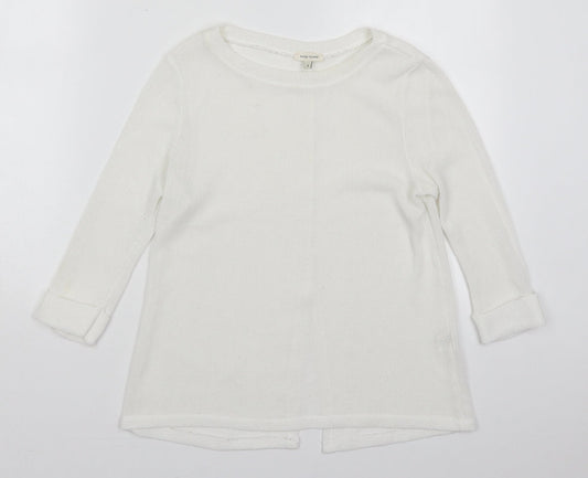 Womens UK Size 8 River Island White Pullover Jumper