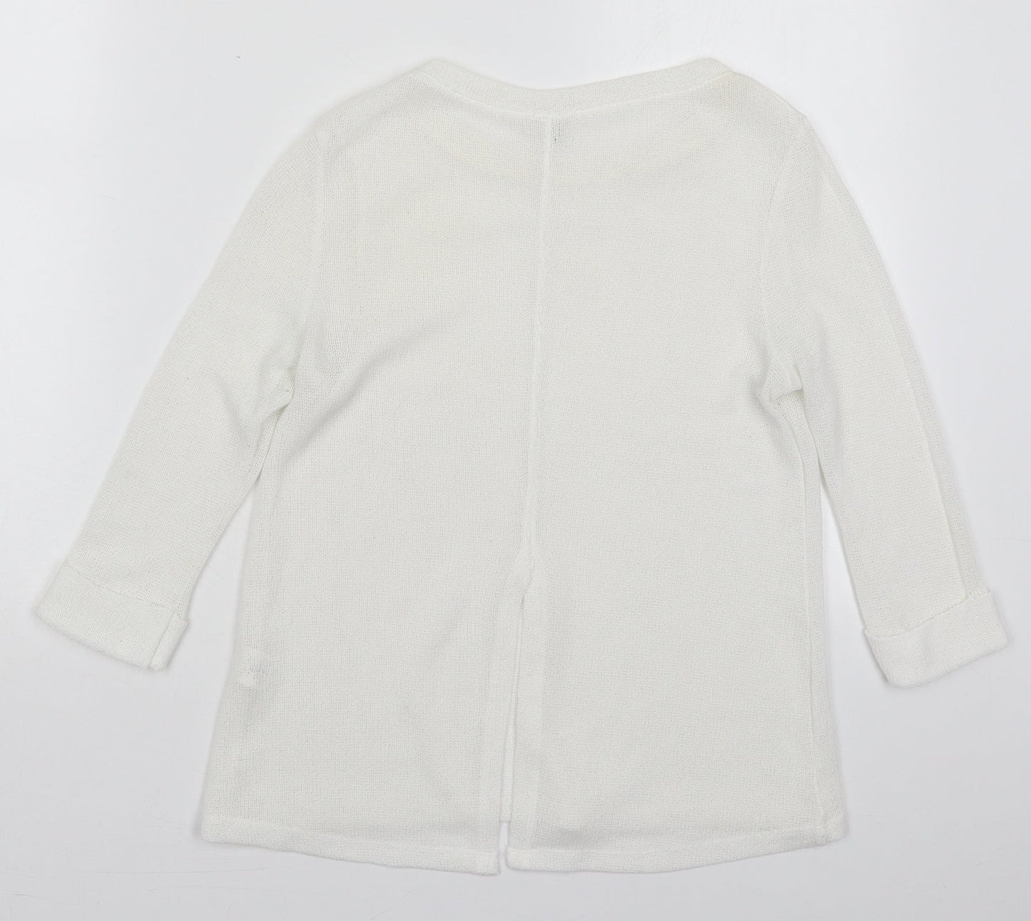 Womens UK Size 8 River Island White Pullover Jumper