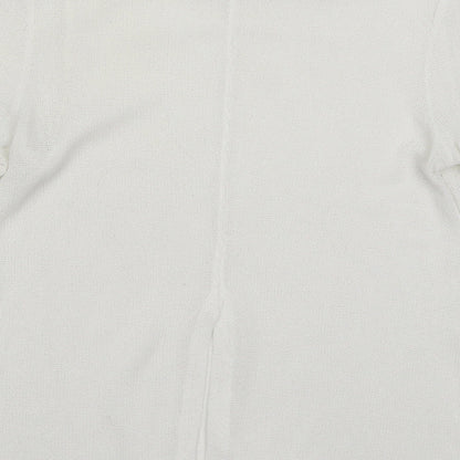 Womens UK Size 8 River Island White Pullover Jumper