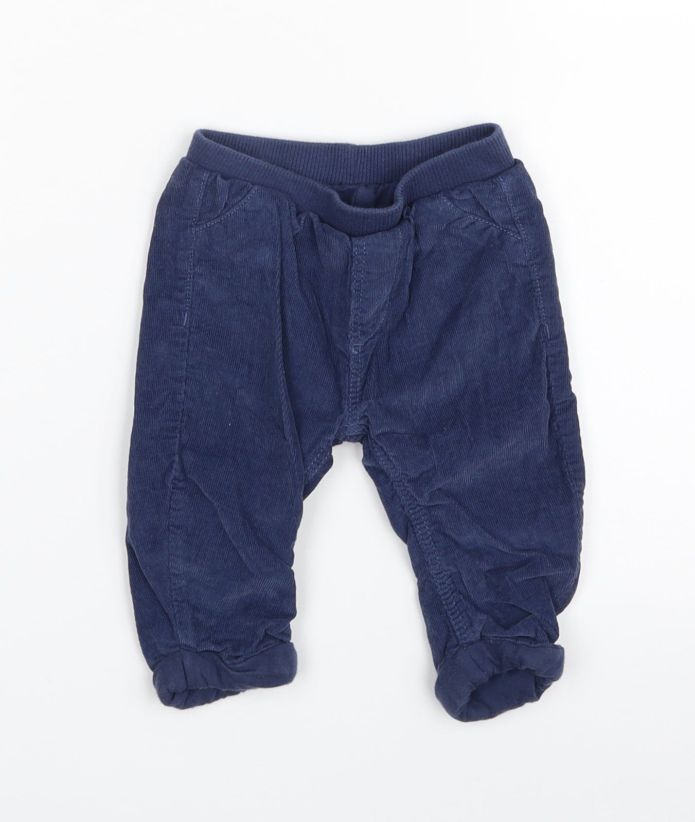 Marks and Spencer Baby Blue  100% Cotton Cropped Leggings Size 3-6 Months