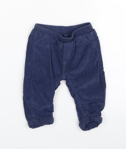 Marks and Spencer Baby Blue  100% Cotton Cropped Leggings Size 3-6 Months