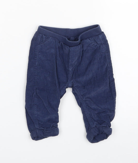 Marks and Spencer Baby Blue  100% Cotton Cropped Leggings Size 3-6 Months