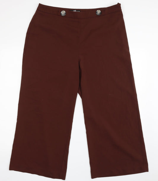 Womens UK Size 16 Dorothy Perkins Regular Fit  Brown Trousers