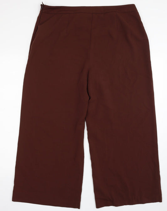Womens UK Size 16 Dorothy Perkins Regular Fit  Brown Trousers
