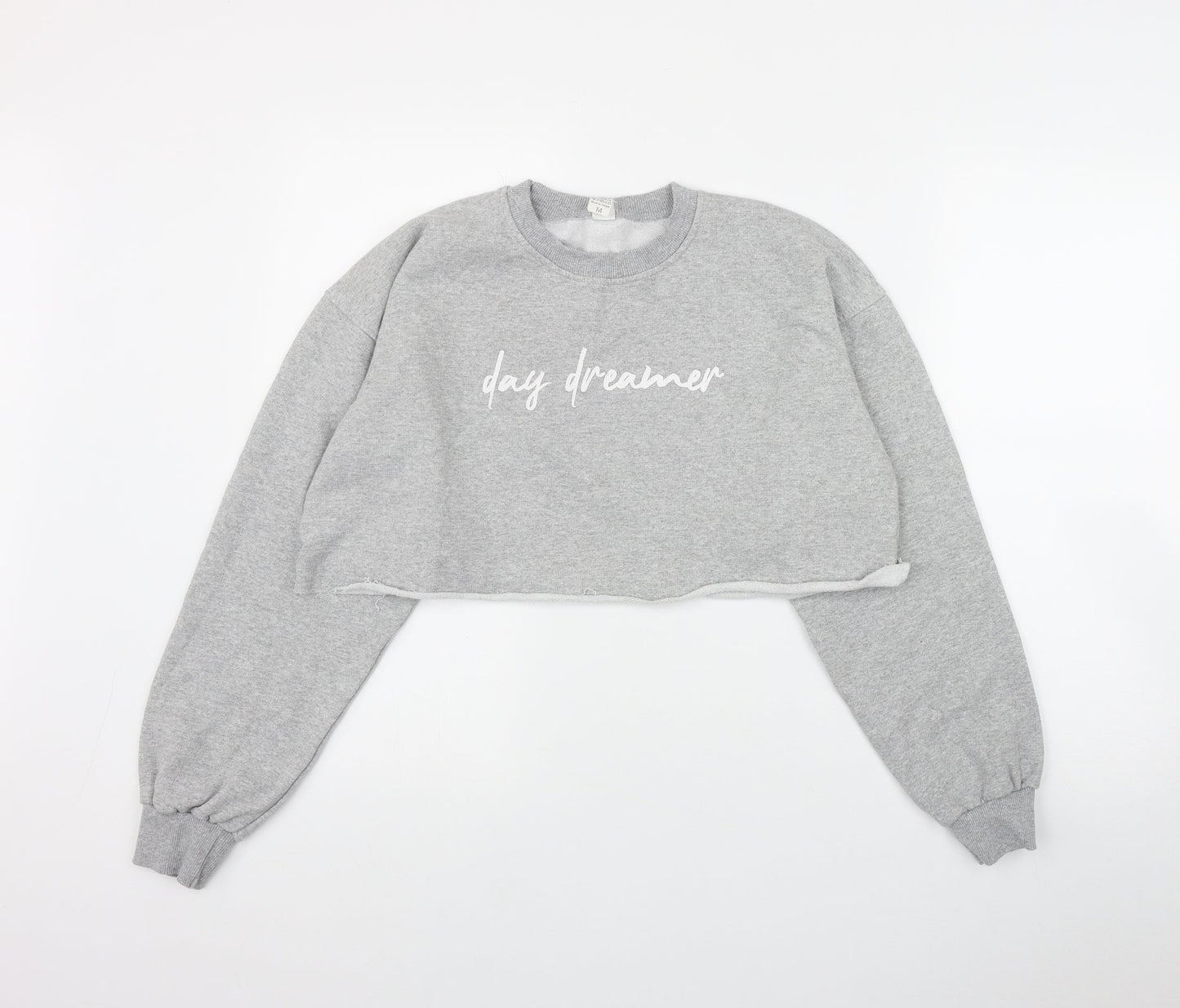 Preworn Womens Grey  Cotton Pullover Sweatshirt Size M   - 'Day Dreamer'