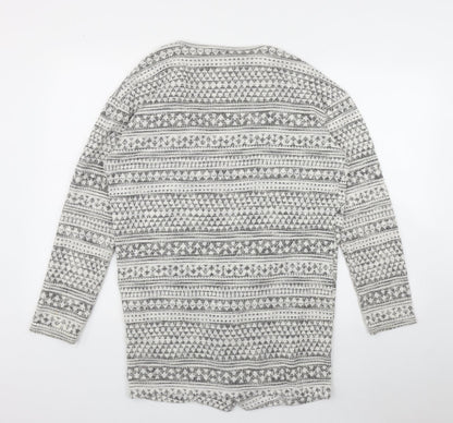 Womens UK Size 12 New Look Ivory Cardigan Jumper