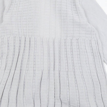 Damart Womens Grey V-Neck  Acrylic Cardigan Jumper Size 10