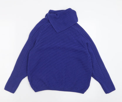 Womens UK Size S Marks and Spencer Blue Pullover Jumper