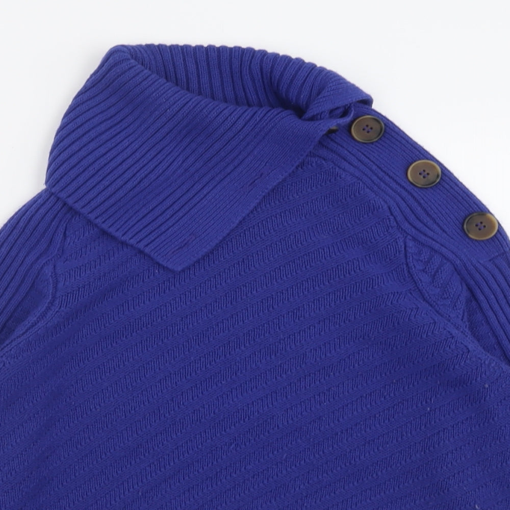 Womens UK Size S Marks and Spencer Blue Pullover Jumper