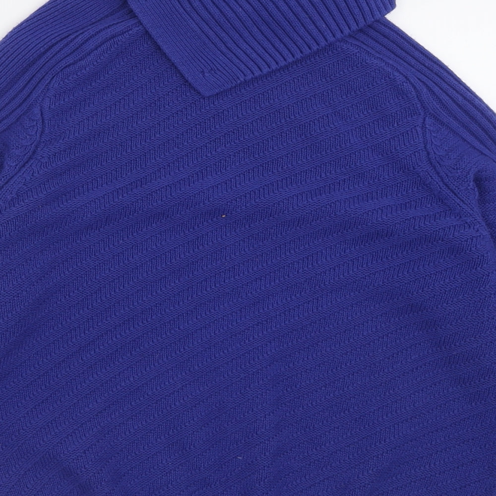 Womens UK Size S Marks and Spencer Blue Pullover Jumper