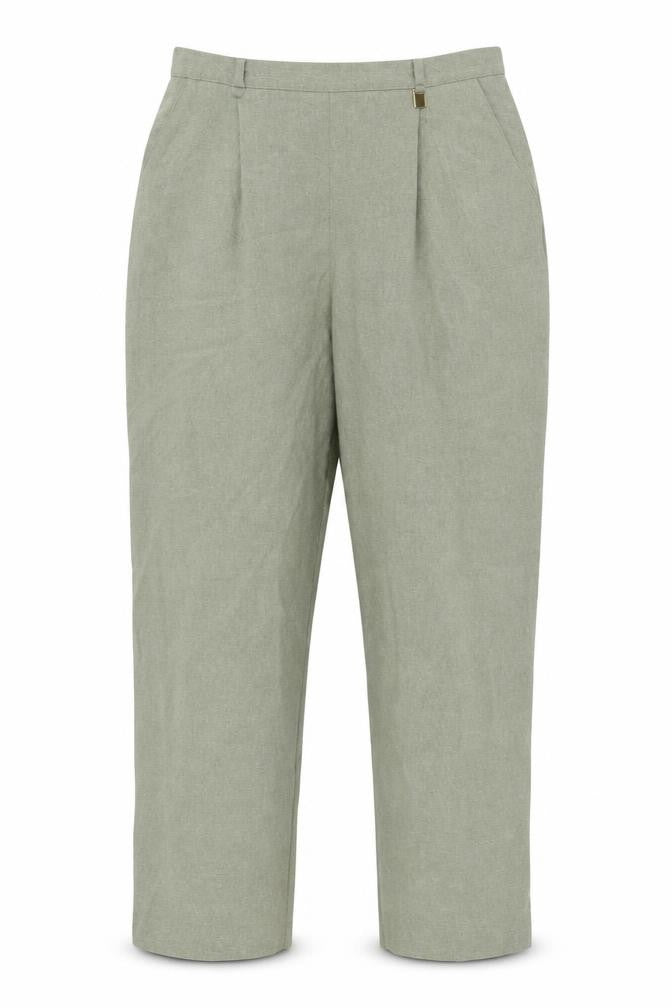 Classics Womens Green  Polyester Trousers  Size 14 L28 in Regular
