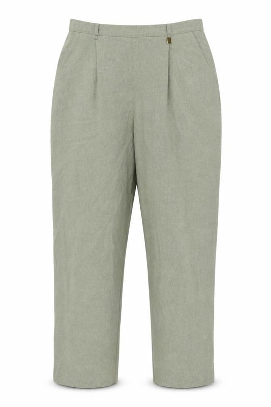 Womens UK Size 14 Classic Regular Fit  Green Trousers