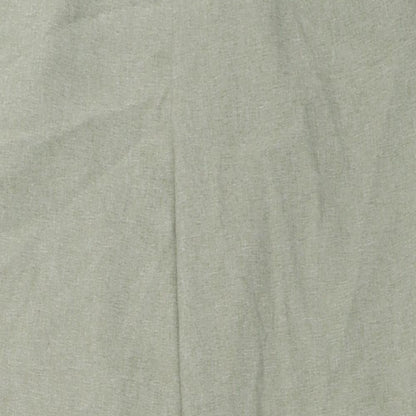 Classic Womens Green  Polyester Trousers  Size 14 L28 in Regular