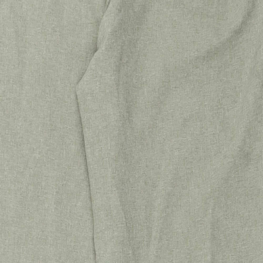 Classic Womens Green  Polyester Trousers  Size 14 L28 in Regular