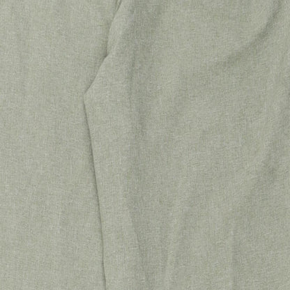 Classic Womens Green  Polyester Trousers  Size 14 L28 in Regular