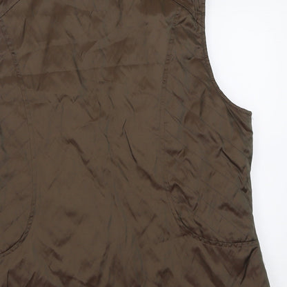 Womens UK Size 10 Lakeland Brown Gilet