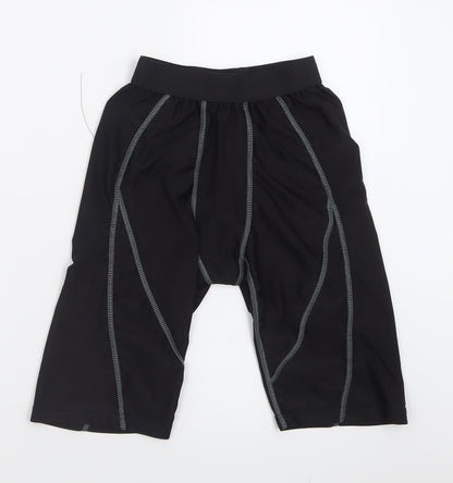 Preworn Mens Black  Polyamide Sweat Shorts Size M L9 in Regular