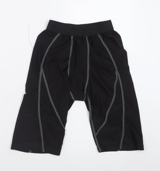 Preworn Mens Black  Polyamide Sweat Shorts Size M L9 in Regular